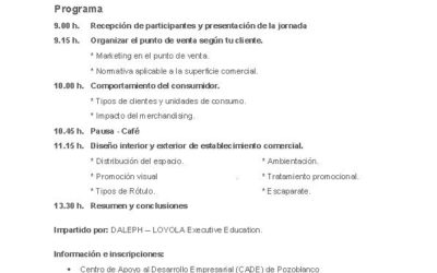 JORNADA TÉCNICA SOBRE EL SECTOR DEL COMERCIO EN LA PROVINCIA DE CÓRDOBA