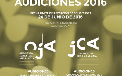 Convocatoria de Audiciones 2016 del Programa Andaluz para Jóvenes Intérpretes